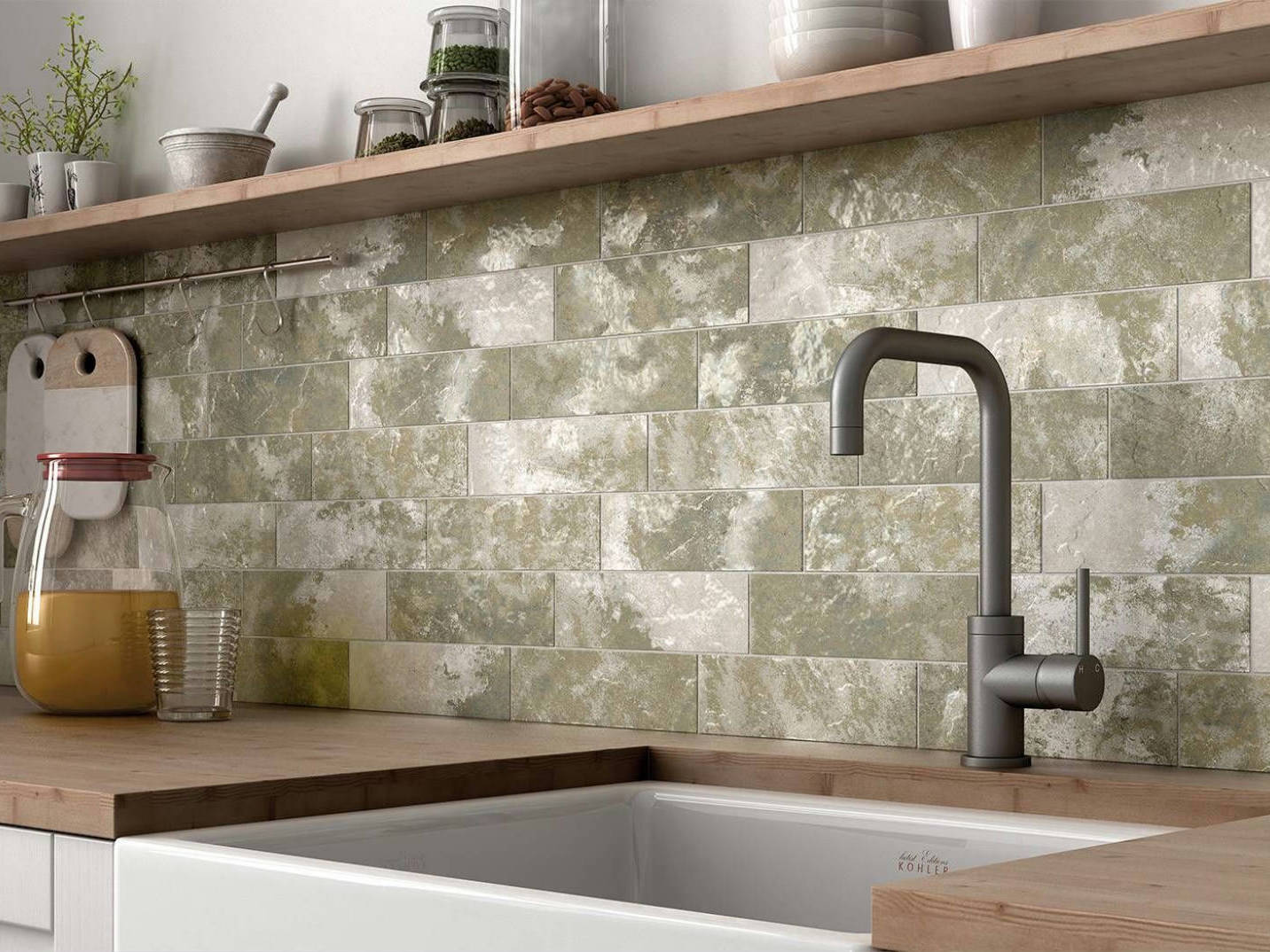 Madrid 3X9 Musgo | La Raj Tile & Marble