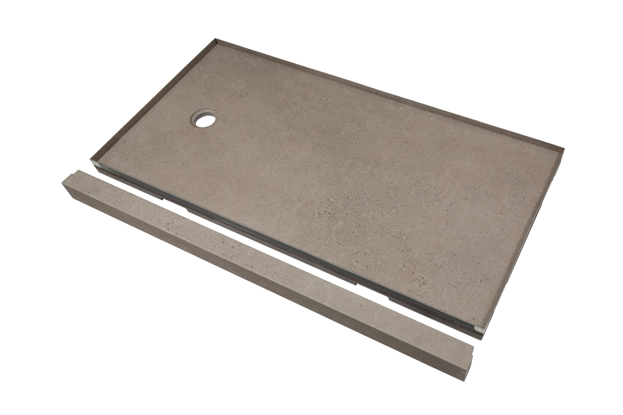 Shower Pan 32x60 Concrete Sand | La Raj Tile & Marble